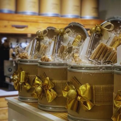 Cestas navidad bidones kraft